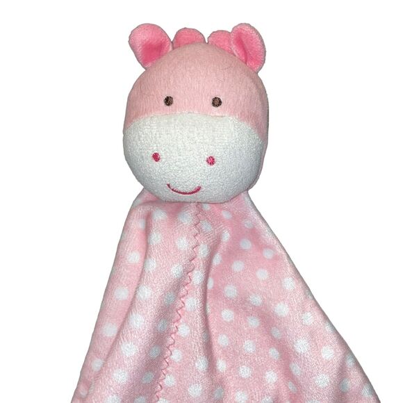 Carters Lovey Plush Giraffe Child of Mine Rattle Baby Security Blanket Pink 13" - Picture 5 of 11